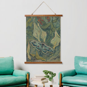 Van Gogh Giant Peacock Moth Vintage Nature ArtVan  Hanging Tapestry