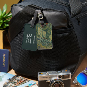 Van Gogh Giant Peacock Moth Vintage Nature ArtVan  Luggage Tag