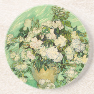 Van Gogh Gifts Still Life w/ Roses Impressionism Coaster