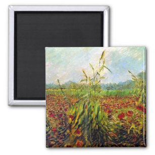 Van Gogh - Green Corn Stalks Magnet