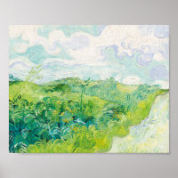 Van Gogh. Green Wheat Fields Auvers. Impressionism