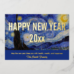 Van Gogh - Happy New Year with The Starry Night Ho