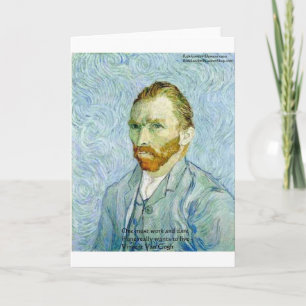 Van Gogh "Hard Work" Wisdom Quote Gifts & Cards