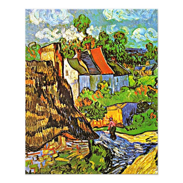 Van Gogh - Houses in Auvers Photo Print (Front)