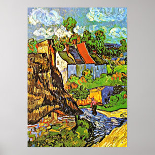 Van Gogh - Houses in Auvers Poster