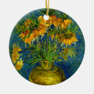 Van Gogh Imperial Fritillaries  Ceramic Tree Decoration