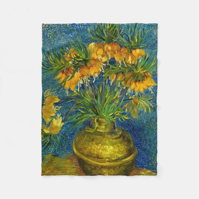 Van Gogh Imperial Fritillaries  Fleece Blanket (Front)