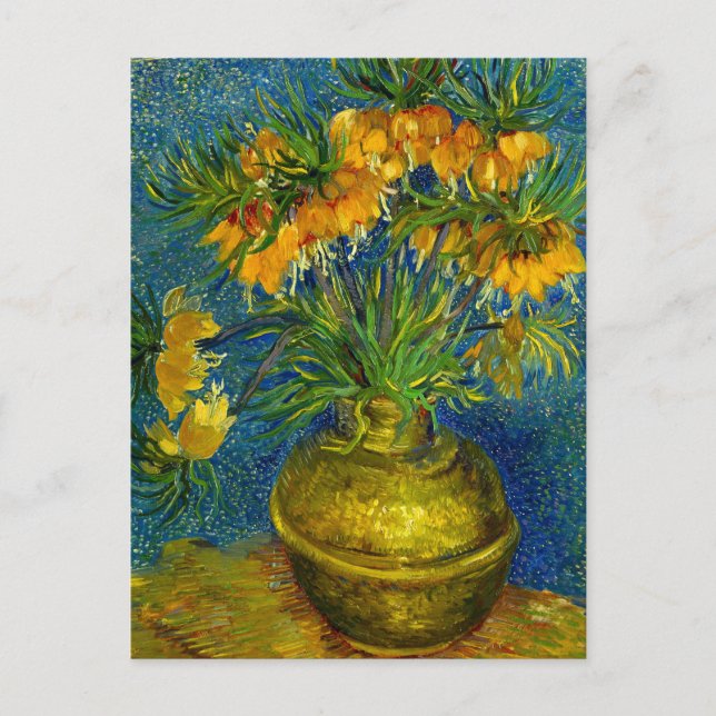 Van Gogh Imperial Fritillaries  Holiday Postcard (Front)