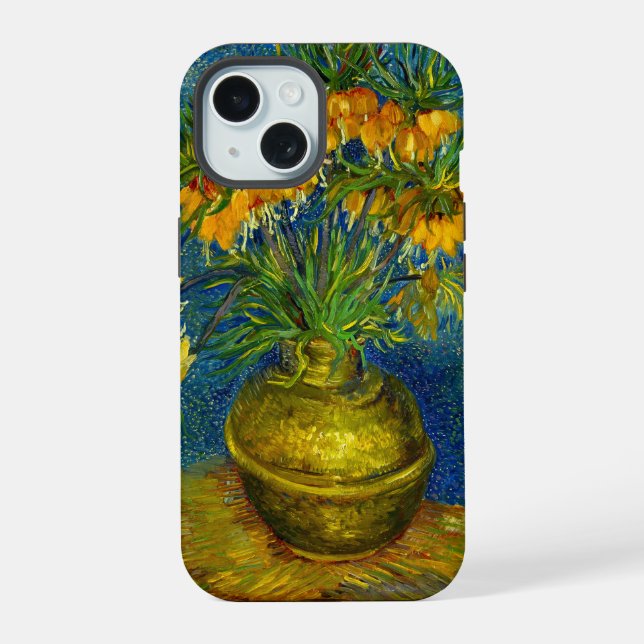 Van Gogh Imperial Fritillaries  iPhone 15 Case (Back)