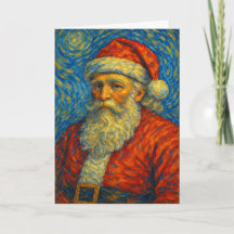 Van Gogh Inspired Santa Claus Starry Night