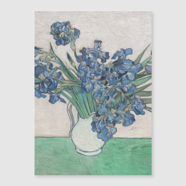 Van Gogh Iris Vase Painting Impressionism (Front)