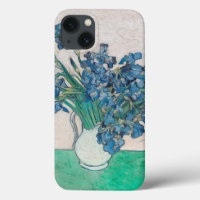 Van Gogh Iris Vase Painting Impressionism