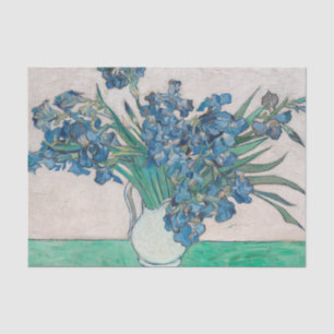 Van Gogh Iris Vase Painting Impressionism Tissue Paper