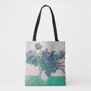 Van Gogh Iris Vase Painting Impressionism Tote Bag
