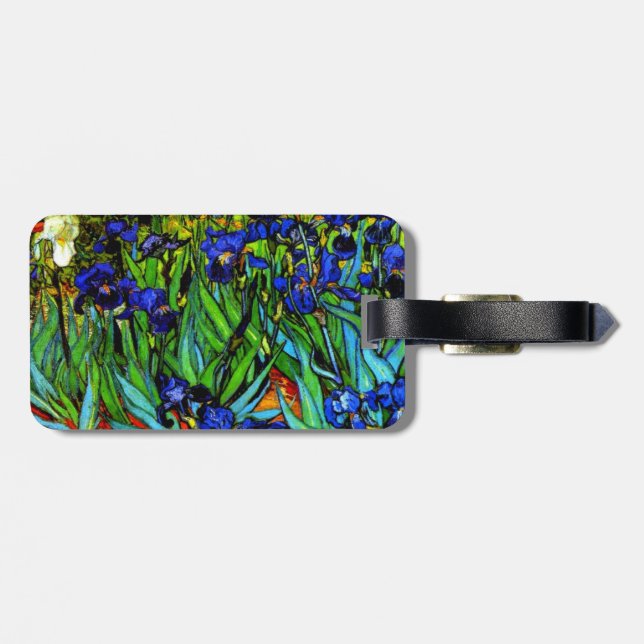 Van Gogh - Irises, 1889 Luggage Tag (Back Horizontal)