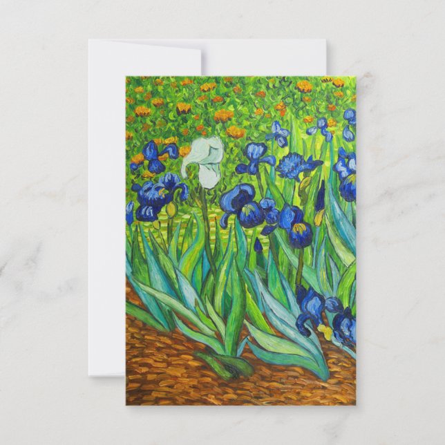Van Gogh Irises Announcement (Front)