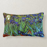 Van Gogh - Irises, beautiful painting Lumbar Cushion<br><div class="desc">Van Gogh - Irises,  beautiful floral painting</div>