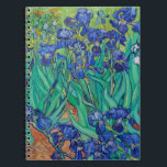 Van Gogh Irises. Blue floral nature impressionism Notebook<br><div class="desc">Van Gogh "Irises" notebook. Blue floral impressionism art.</div>