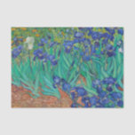 Van Gogh Irises. Blue floral vintage impressionism<br><div class="desc">Van Gogh "Irises" tissue paper. Blue floral impressionism art.</div>