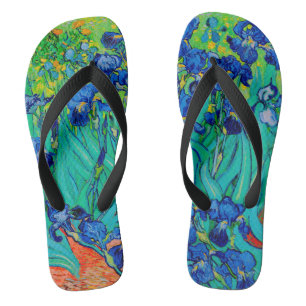 Van Gogh Irises/Blue/St. Remy Jandals