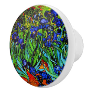 Van Gogh - Irises Ceramic Knob
