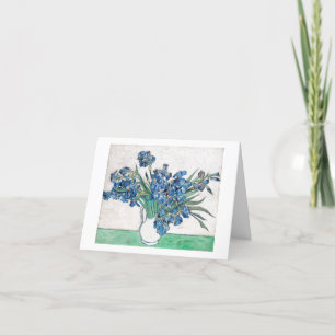 VAN GOGH "IRISES" CUSTOMISABLEGREETING CARD