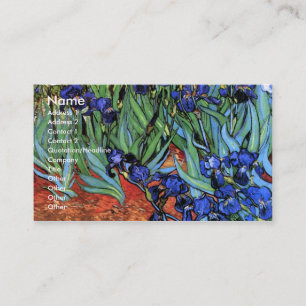 Van Gogh Irises (F608) Vintage Fine Art Business Card