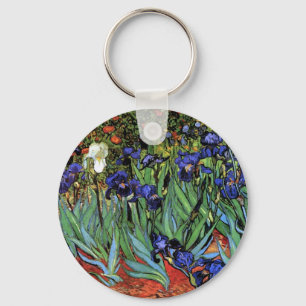 Van Gogh Irises (F608) Vintage Fine Art Key Ring