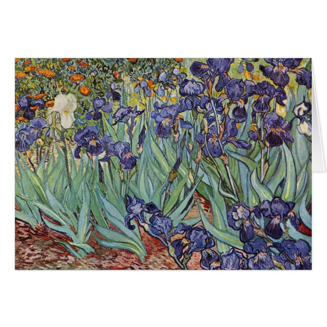Van Gogh Irises Impressionist Painting (Front Horizontal)