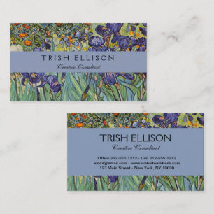 Van Gogh Irises Impressionist Painting Business Card