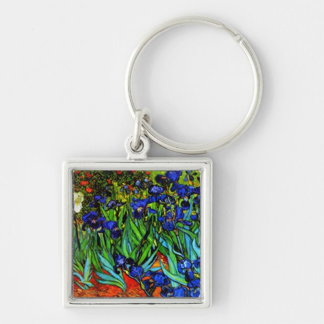 Van Gogh - Irises Key Ring (Front)
