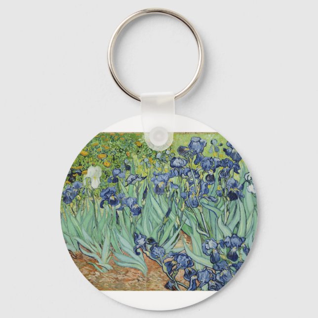 Van Gogh Irises Key Ring (Front)