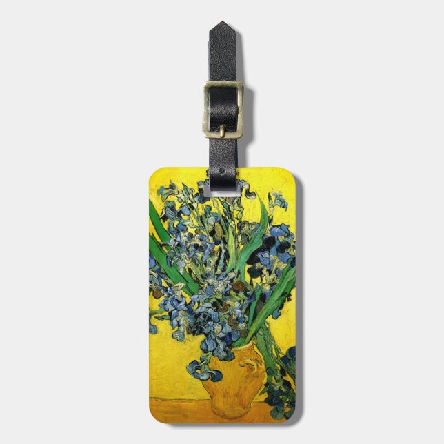 Van Gogh: Irises Luggage Tag (Front Vertical)