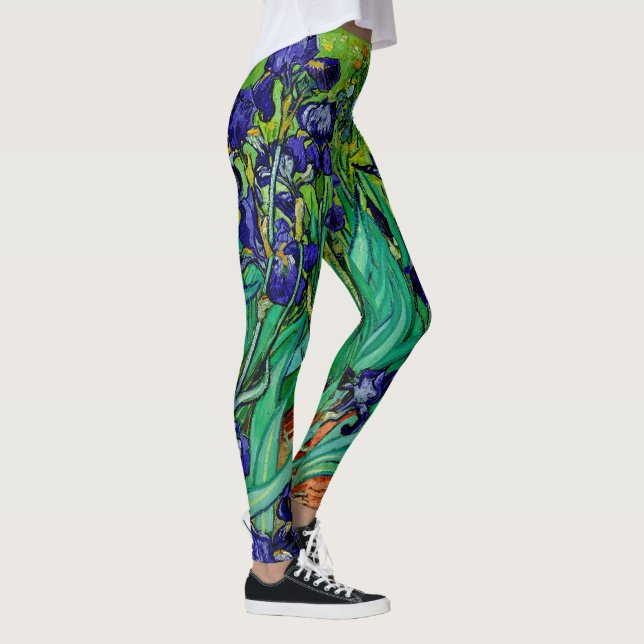 Van Gogh Irises/Purple/St. Remy Leggings (Right)