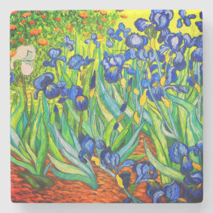 Van Gogh Irises Stone Coaster