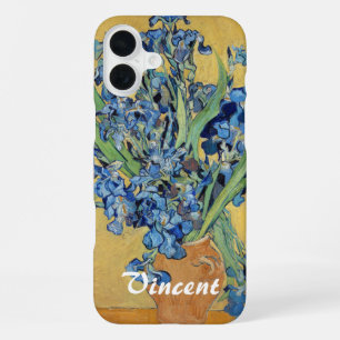 Van Gogh Irises Vase Blue Flower Bouquet Fine Art iPhone 16 Plus Case