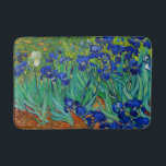 Van Gogh Irises Vintage Floral Blue Bath Mat<br><div class="desc">This is the oil painting "Irises" done in 1889 by Dutch post- impressionist artist Vincent Willem van Gogh (1853-1890). It is our Fine Art Series no. 68.</div>