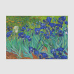 Van Gogh Irises Vintage Floral Blue Tissue Paper<br><div class="desc">This is the oil painting "Irises" done in 1889 by Dutch post- impressionist artist Vincent Willem van Gogh (1853-1890). It is our Fine Art Series no. 68.</div>
