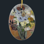 Van Gogh Japanese Vase with Roses and Anemones Ceramic Tree Decoration<br><div class="desc">A beautiful print of "Japanese Vase with Roses and Anemones" | Vincent van Gogh | oil on canvas | circa 1890 | Current location of original Musee d'Orsay, Paris, France. Vincent van Gogh (1853 – 1890) was a Dutch Post-Impressionist painter who in just over a decade created approximately 2, 100...</div>