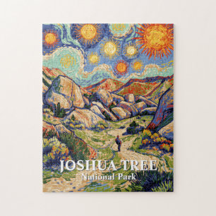 Van Gogh Joshua Tree Hidden Valley Vintage Desert Jigsaw Puzzle