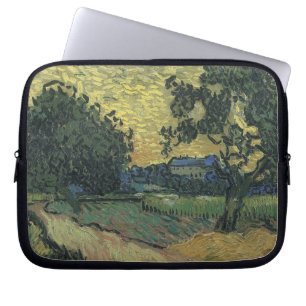 Van Gogh Landscape at Twilight Laptop Sleeve