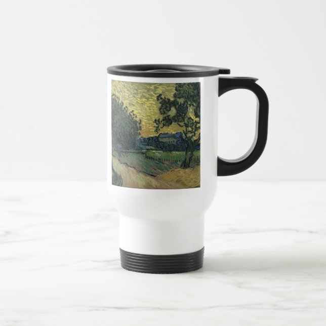 Van Gogh Landscape at Twilight Travel Mug (Right)