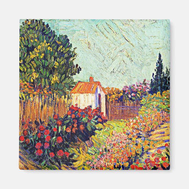 Van Gogh - Landscape, famous artwork,  Magnet (Front)