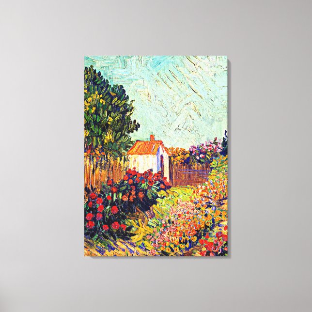 Van Gogh - Landscape, famous fine art painting Canvas Print (Front)