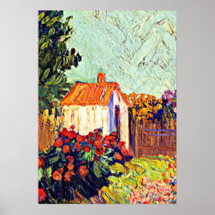 Van Gogh - Landscape, famous fine art painting Poster