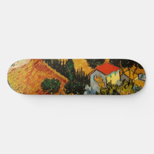 Van Gogh - Landscape House Ploughman Skateboard