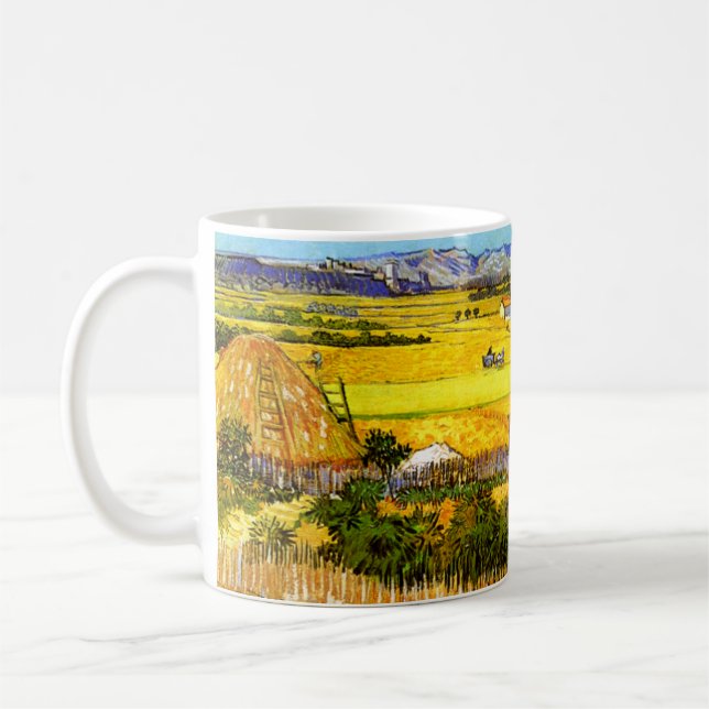 Van Gogh: Landscape Near Arles Coffee Mug (Left)