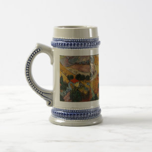 Van Gogh Landscape with House and Ploughman Beer Stein