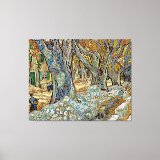 Van Gogh Large Plane Trees Painting Canvas Print (Front)