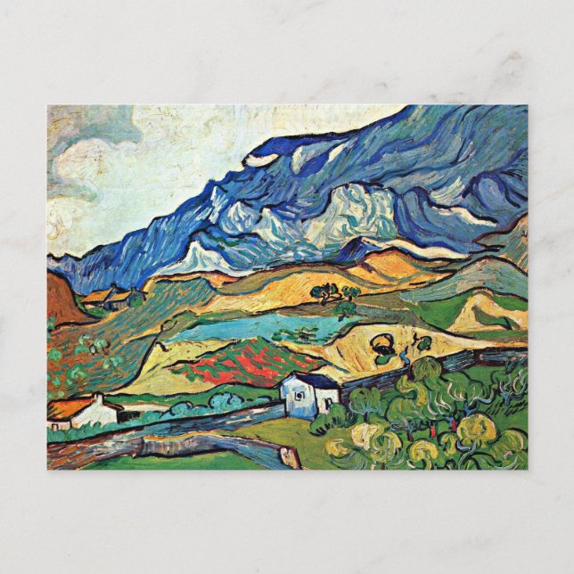 Van Gogh - Les Alpilles Mountain Landscape Postcard (Front)